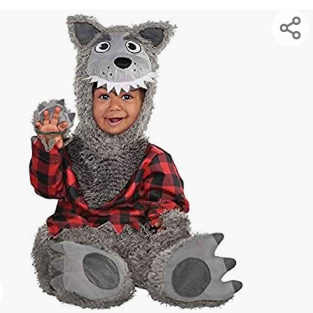 Baby wolf costume - infant 12 - 24 months